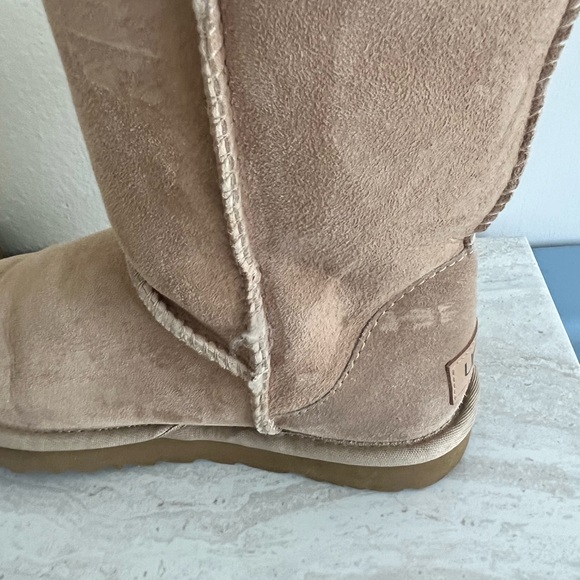 Stone/Bone Color Mid Calf Uggs - Picture 7 of 11